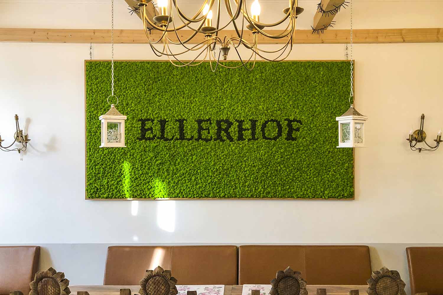 Moosbild mit Islandmoos Restaurant Ellerhof